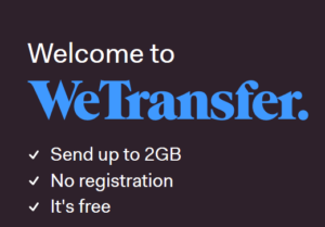 WeTransfer - One of the 20 Most Useful Websites available on the Internet