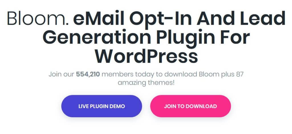 Bloom - One of the Best WordPress Popup Plugins