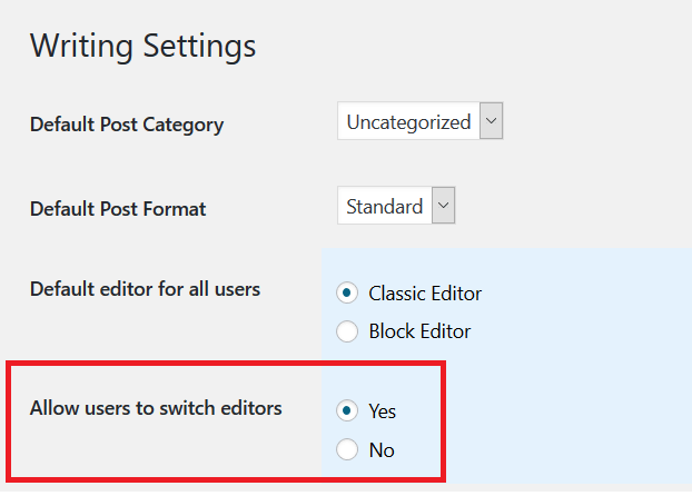 Disable Gutenberg as well as using both editors