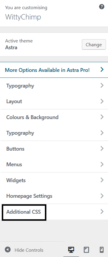 Adding CSS to Change Font Size In WordPress