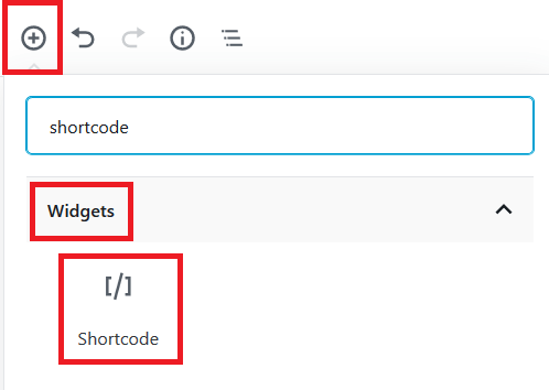 Adding Shortcode Block to Add Shortcode In Gutenberg Editor
