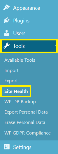 Site Health Status In WordPress 5.2 "Jaco"