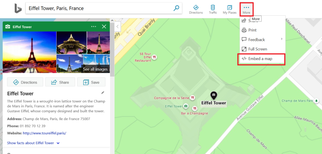 How To Embed Bing Maps In Gutenberg
