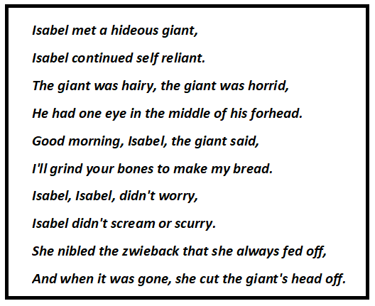 Adventures of Isabel Stanza Wise Summary
