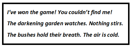 What is the meaning of hide-and-seek ? - Question about English