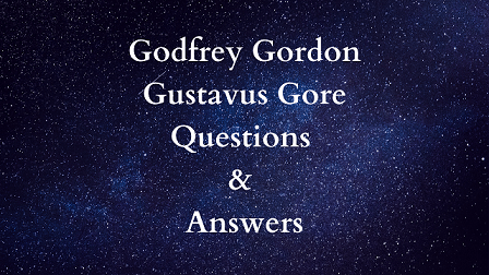 Godfrey Gordon Gustavus Gore Questions & Answers