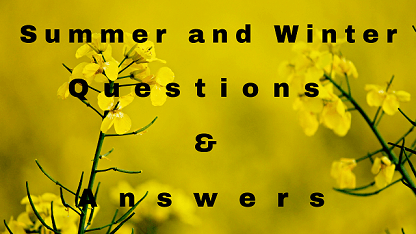 Summer and Winter Questions & Answers