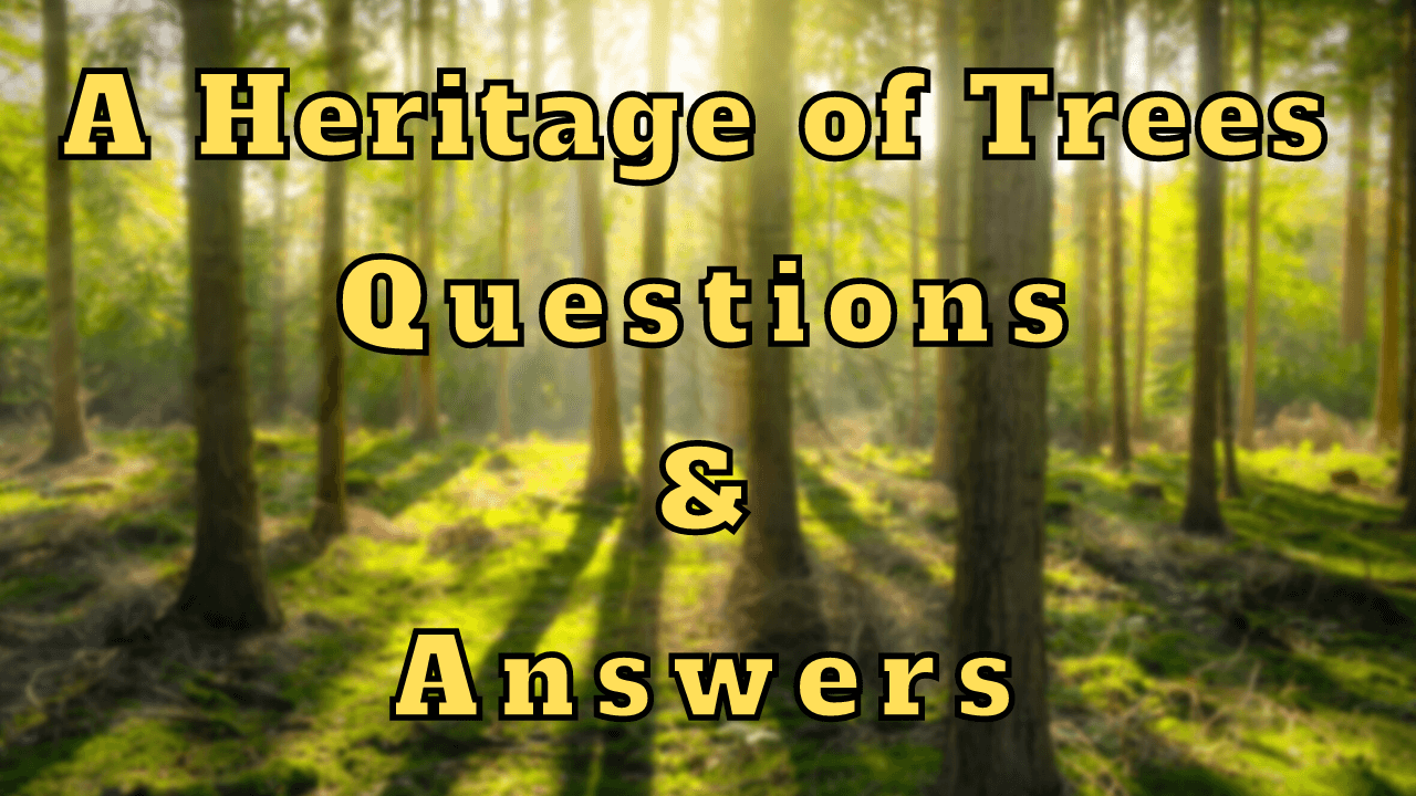 A Heritage of Trees Questions & Answers - WittyChimp