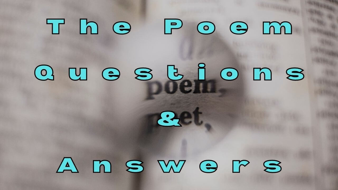 Equipment Poem Questions And Answers