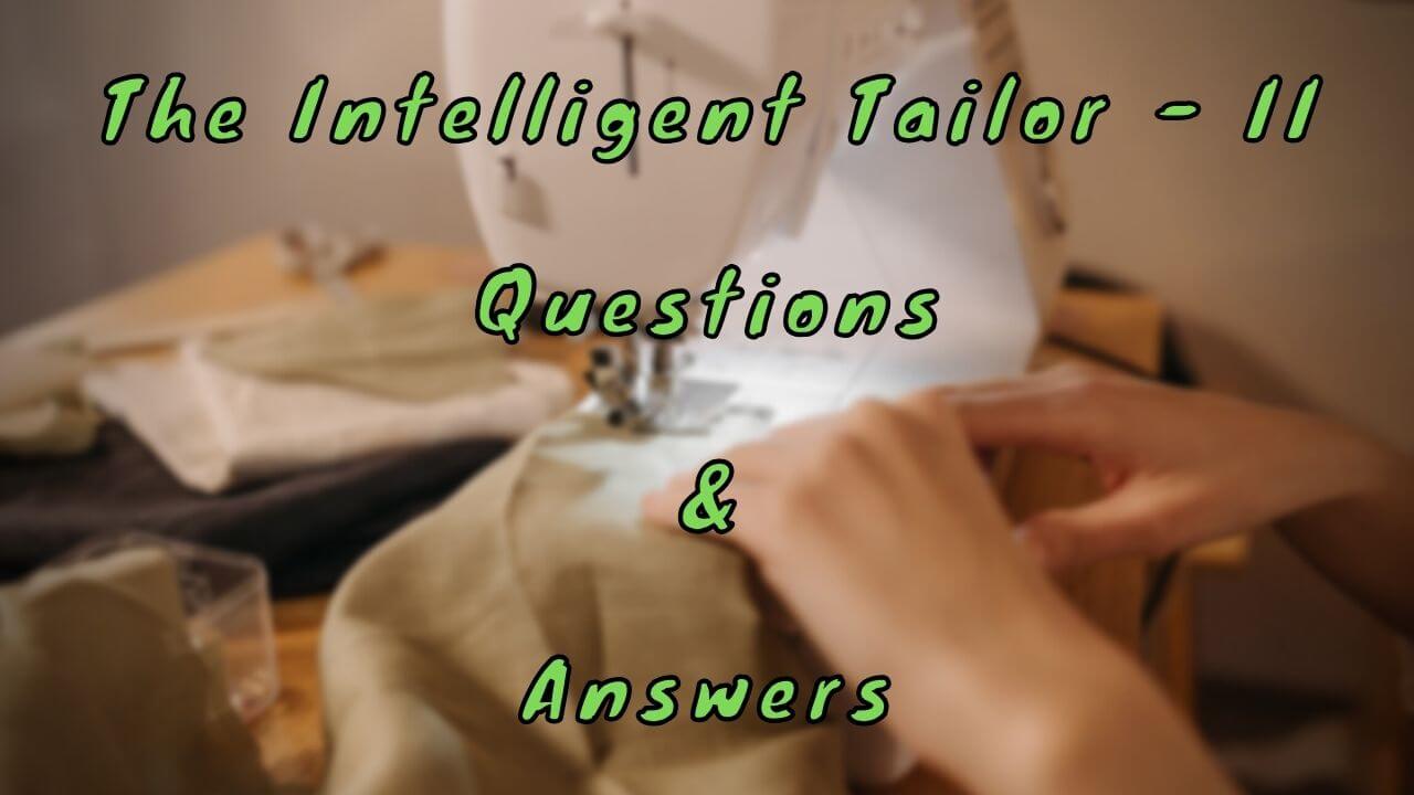 The Intelligent Tailor - II Questions & Answers