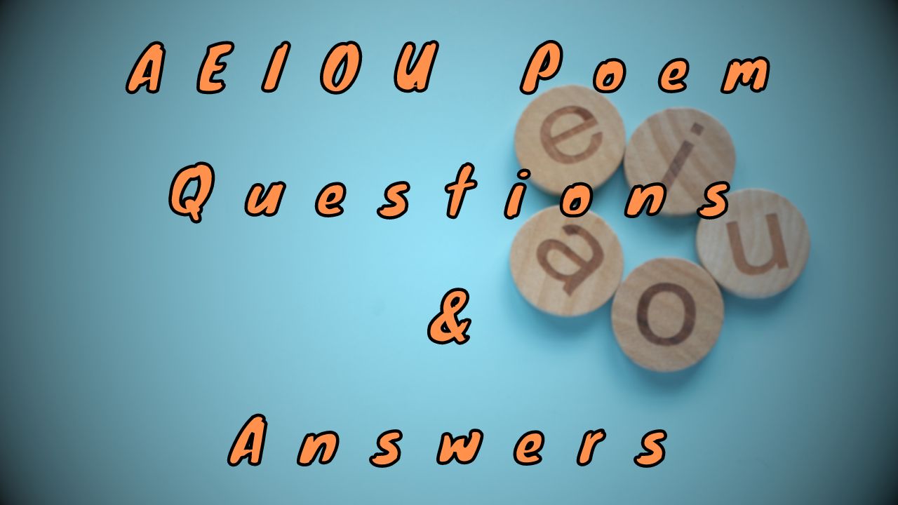 AEIOU Poem Questions & Answers