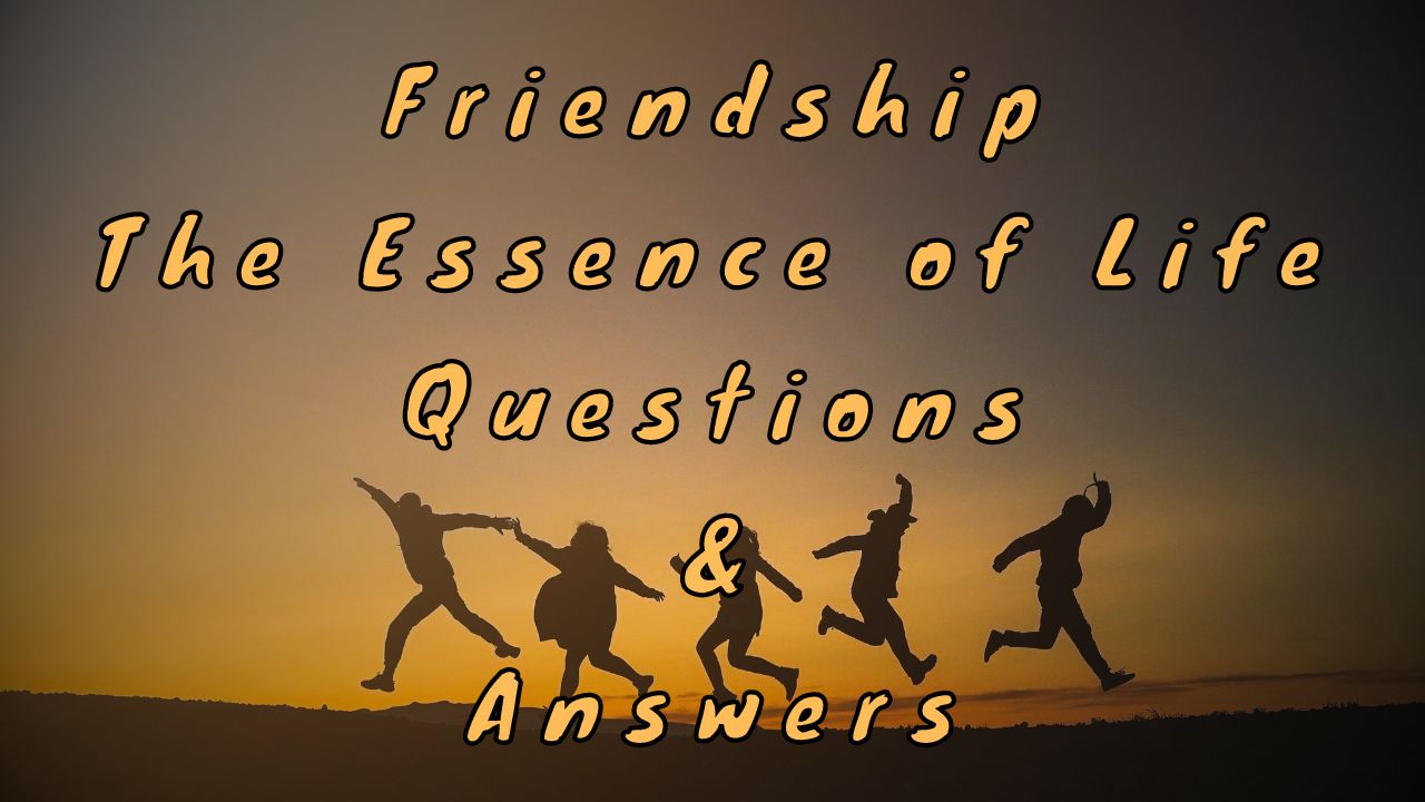 Friendship The Essence of Life Questions & Answers