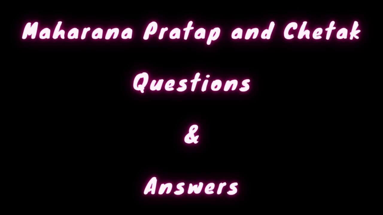 Maharana Pratap and Chetak Questions & Answers