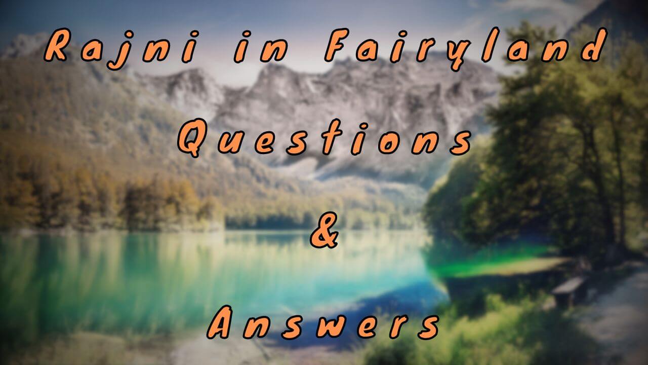 Rajni in Fairyland Questions & Answers