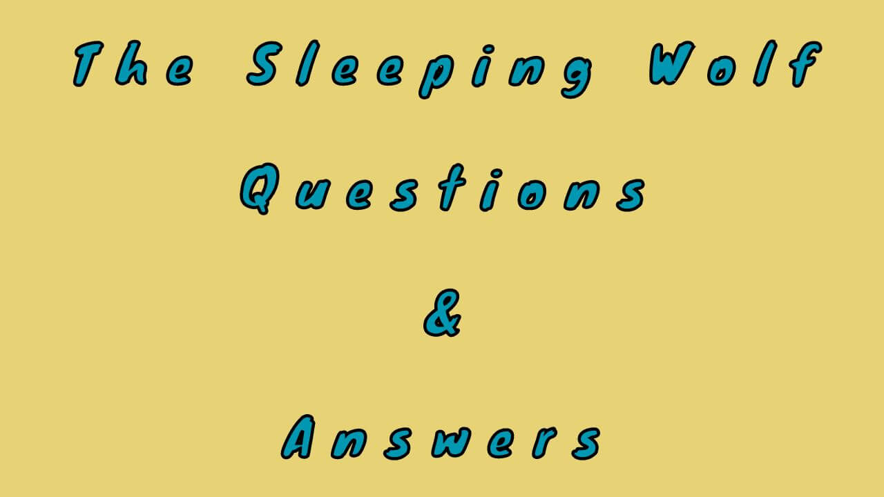 The Sleeping Wolf Questions & Answers