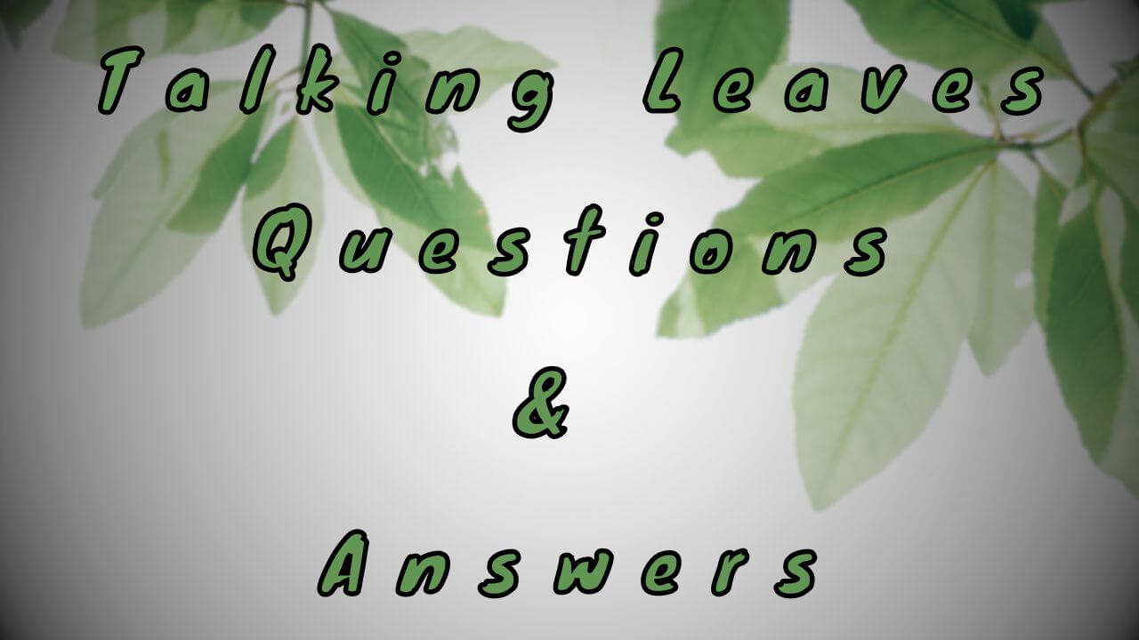 Talking Leaves Questions & Answers