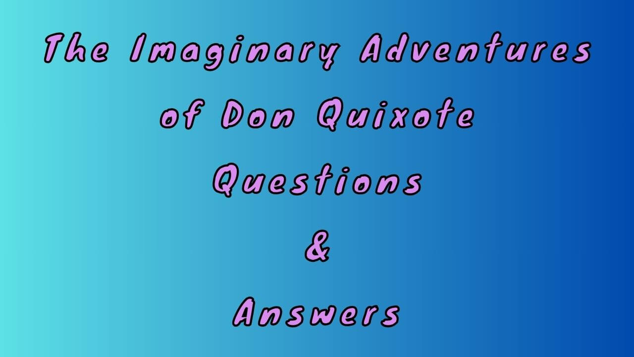 The Imaginary Adventures of Don Quixote Questions & Answers