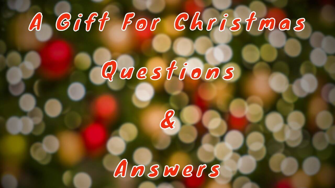 A Gift For Christmas Questions & Answers