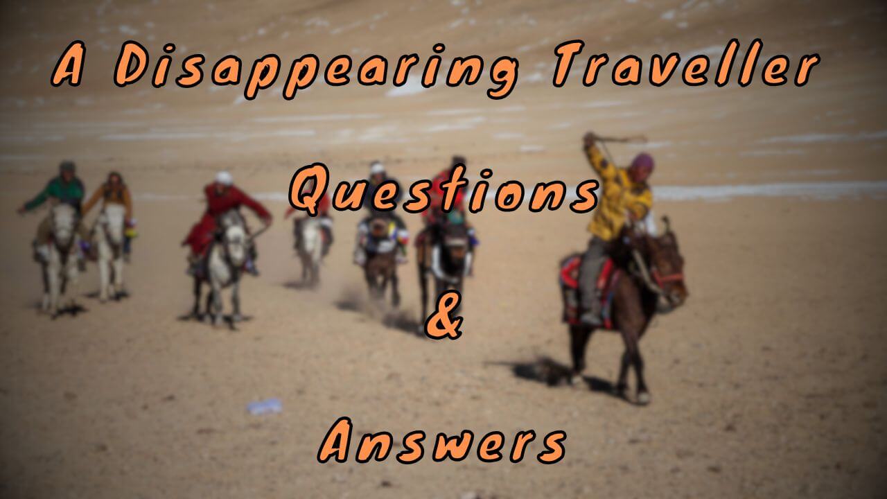 A Disappearing Traveller Questions & Answers