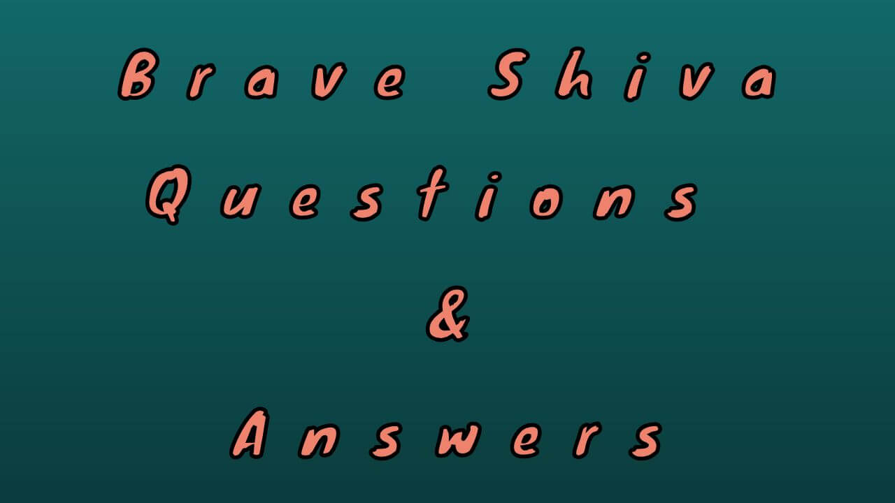 Brave Shiva Questions & Answers